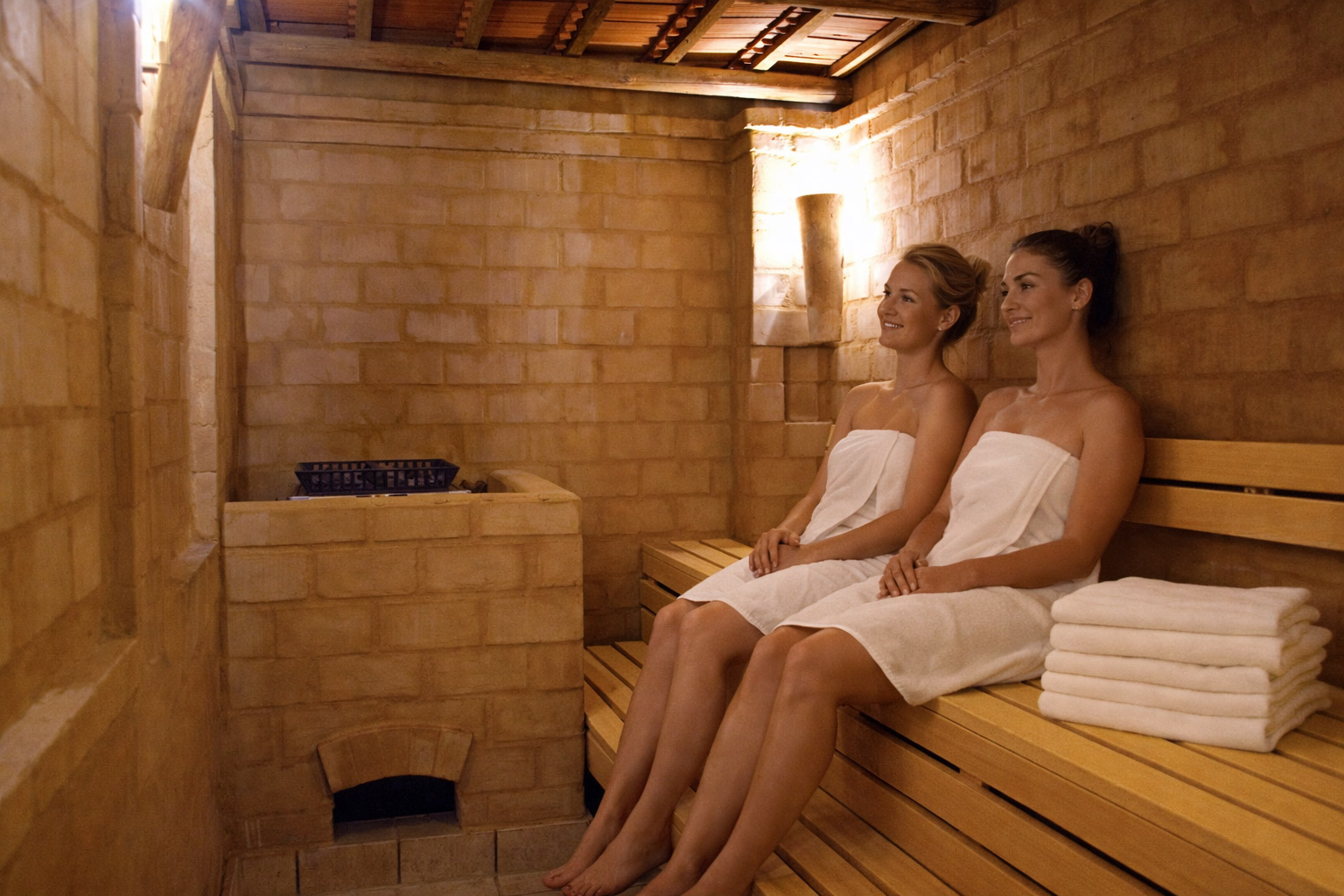 Entspannung pur in der Lehmsauna des Wellnesshotel Kurfürstenhof