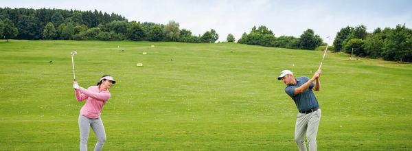 Golfspieler in der Golfregion Niederbayern